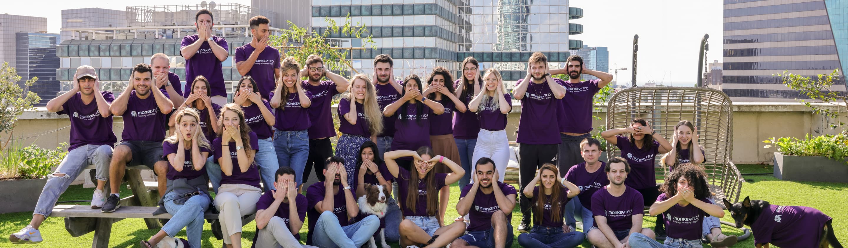 Monkeytech employees group picture